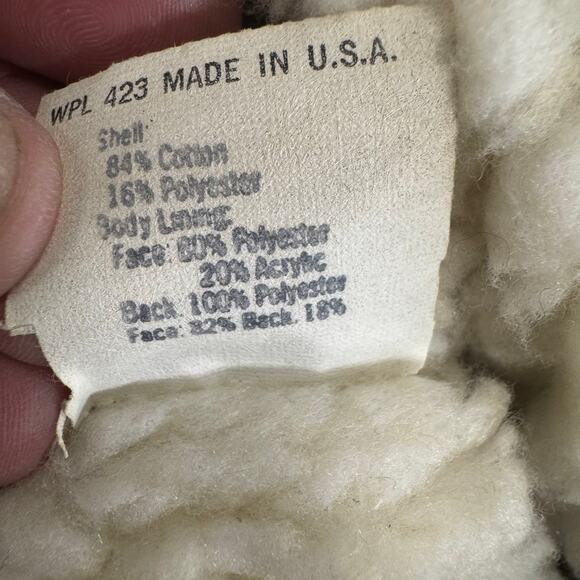 VTG 70s LEVI'S USA Mens Large Brown Cotton Corduroy Sherpa Fleece Lined Vest - Picture 11 of 12